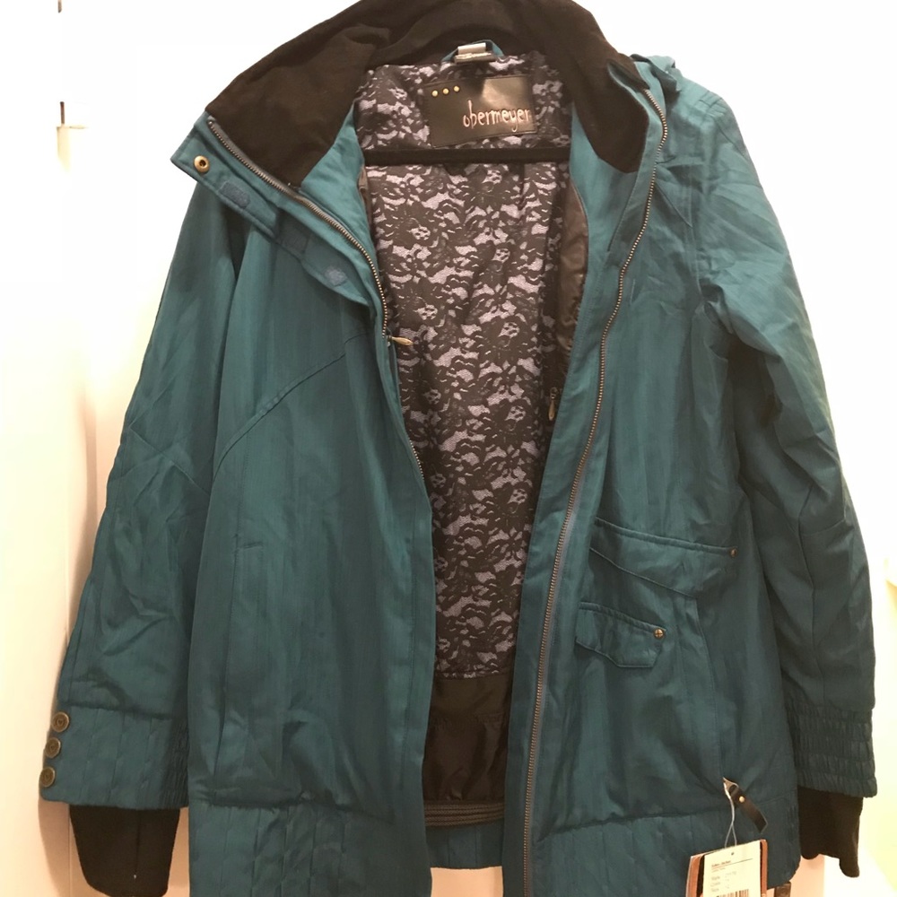 NWT women’s dark teal Obermeyer Eden parka